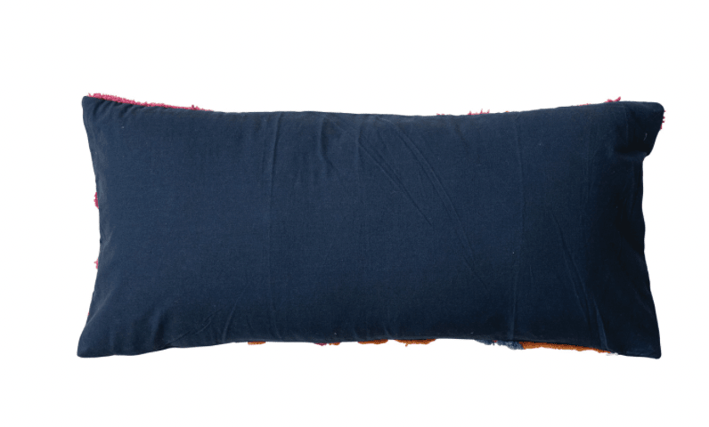 Fabric Pillow with Tufted Botanicals - Flea Boutiques