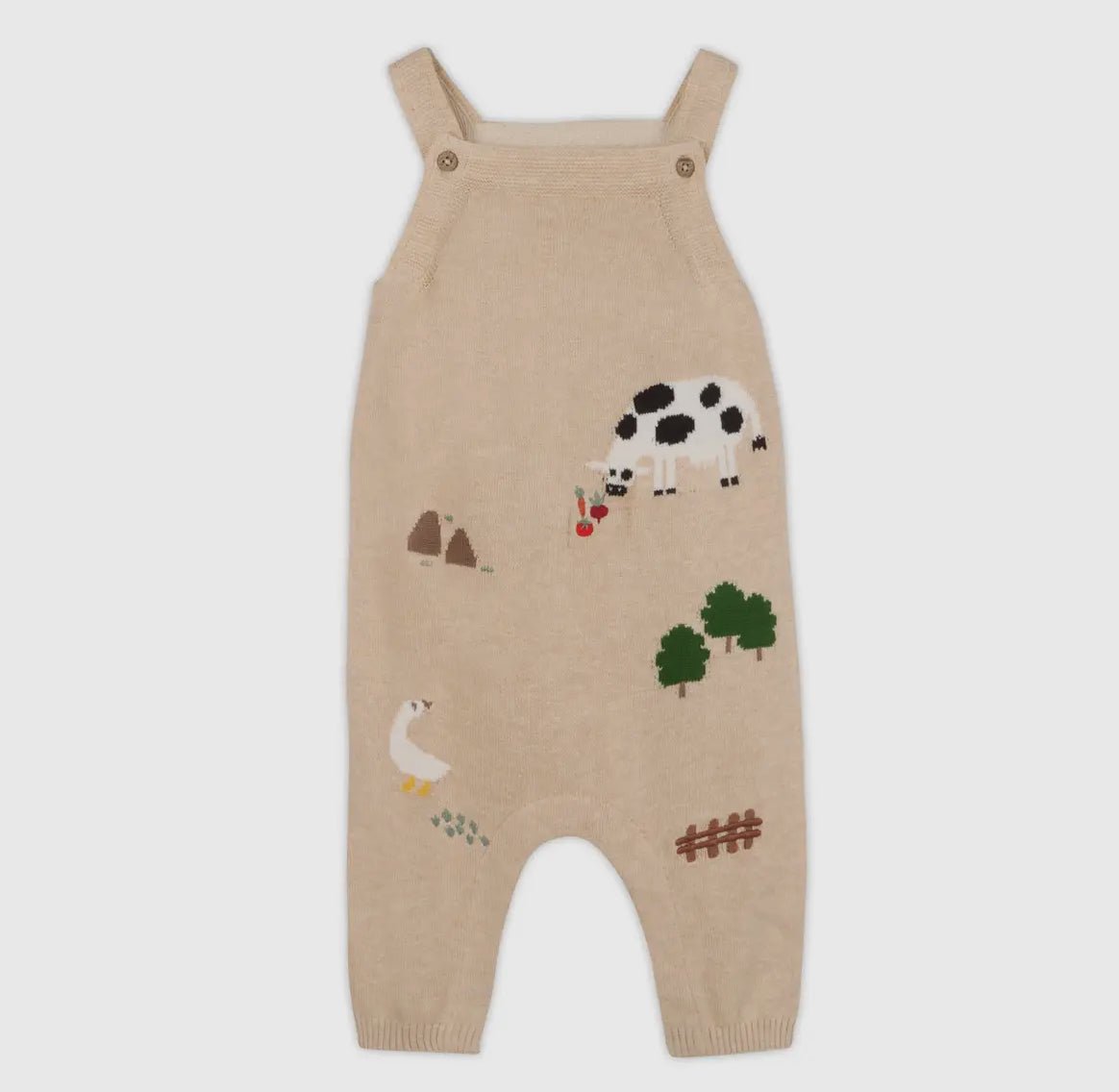 Farm Embroidered Overall Set - Flea Boutiques