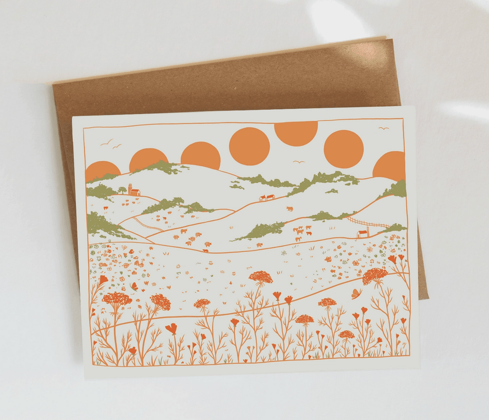 Fields Greeting Card
