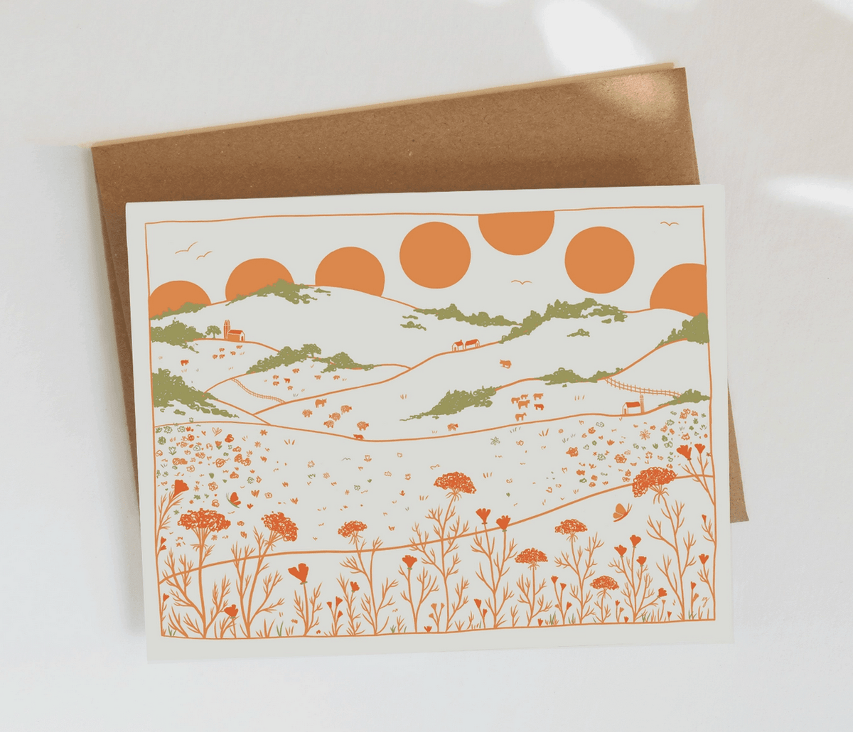Fields Greeting Card - Flea Boutiques