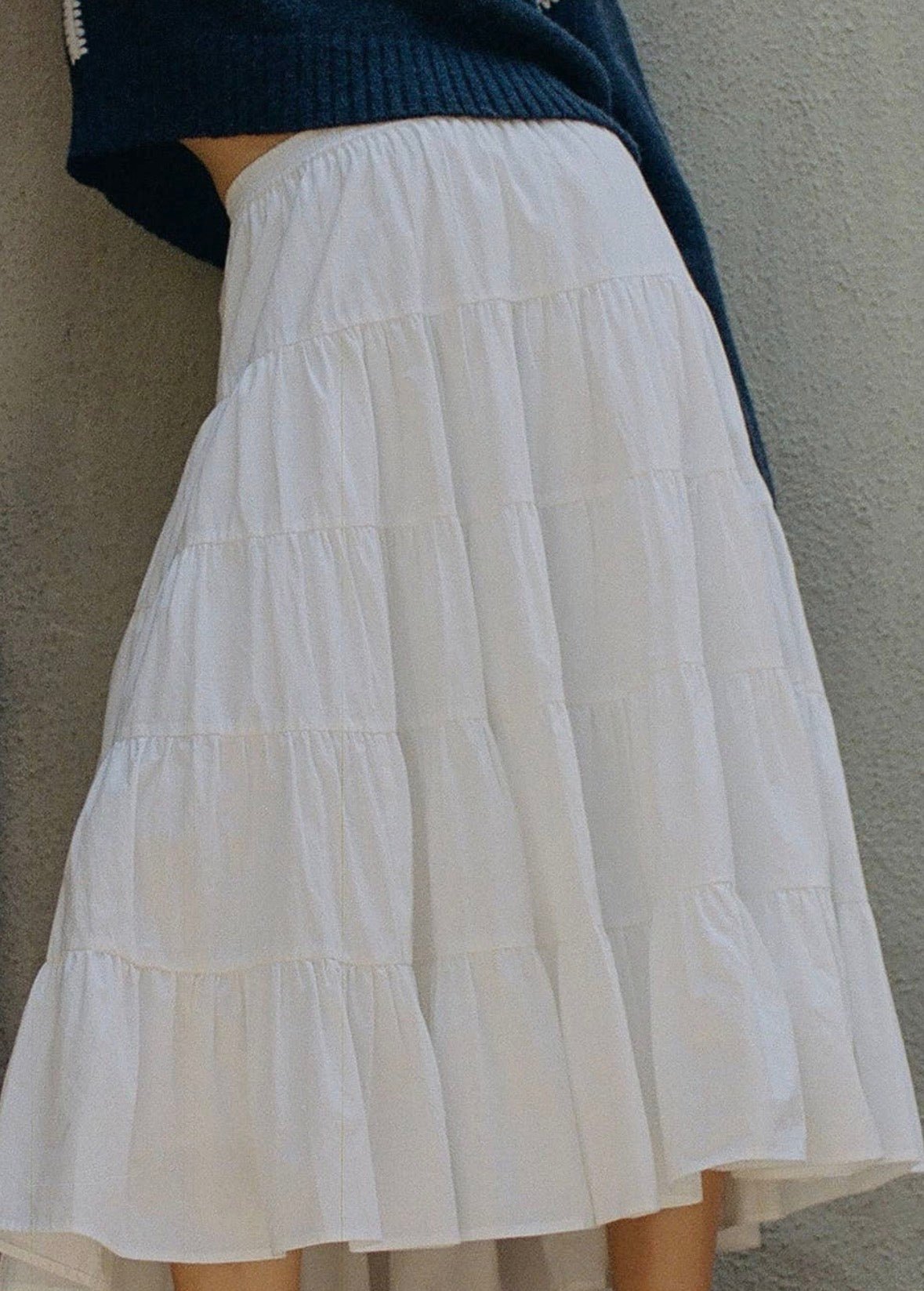 Flare Ruffled Midi Skirt - Flea Boutiques