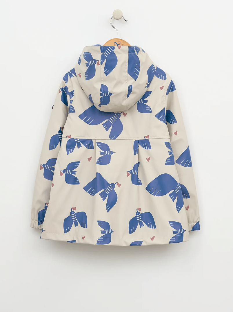 Fleece Lined Hooded Coat - Flea Boutiques