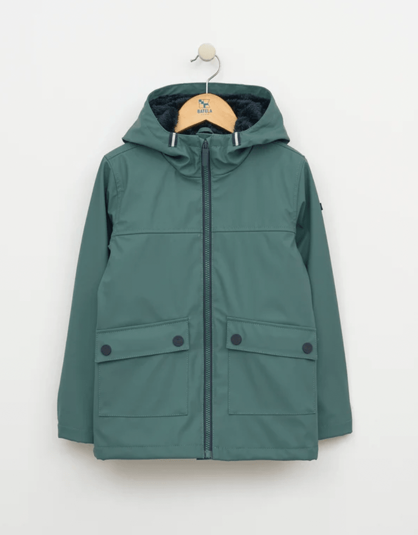 Fleece Lined PU Raincoat - Flea Boutiques
