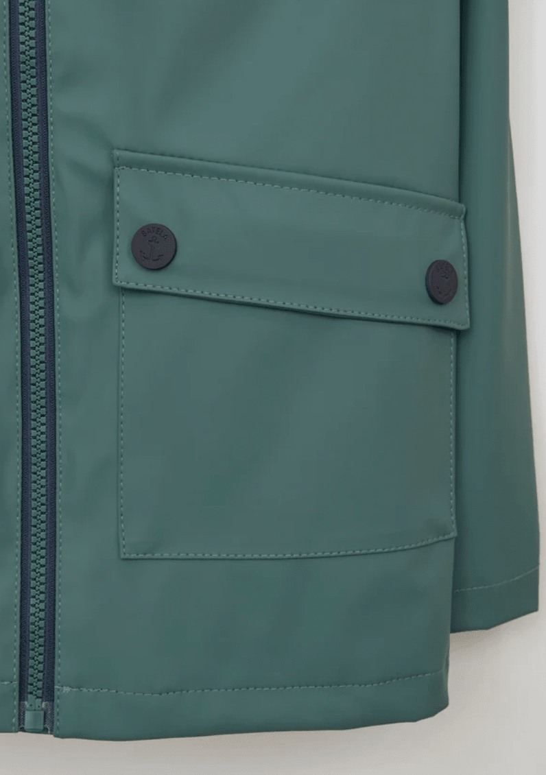 Fleece Lined PU Raincoat - Flea Boutiques