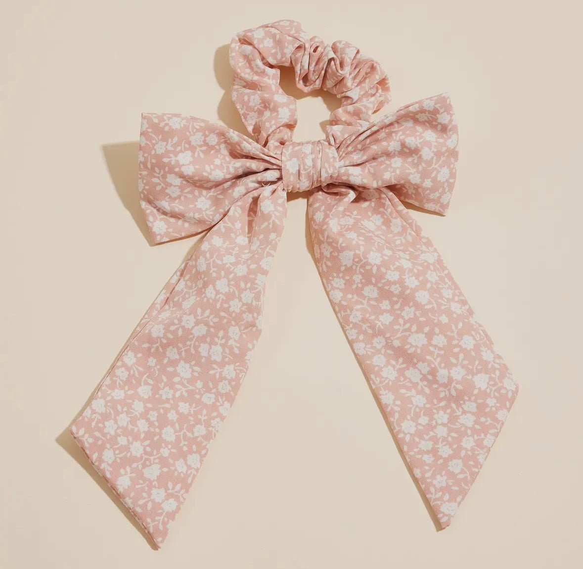 Floral Bow Scrunchie - Flea Boutiques