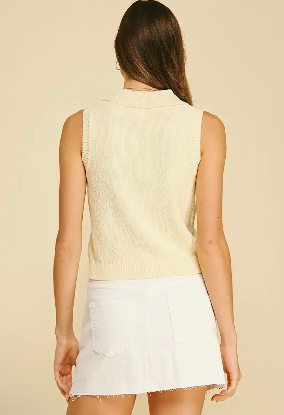 Floral Embroidered Knit Top - Flea Boutiques