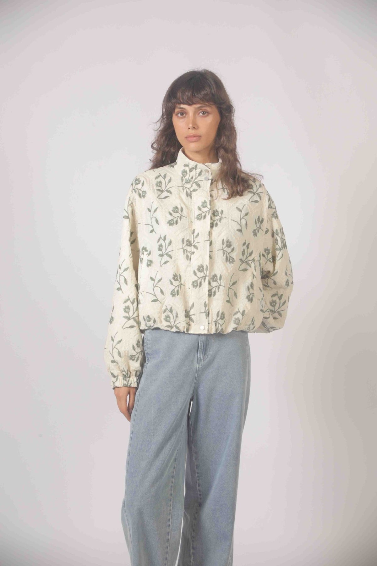 Floral Embroidery Jacket - Flea Boutiques
