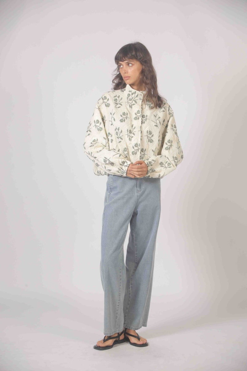 Floral Embroidery Jacket - Flea Boutiques