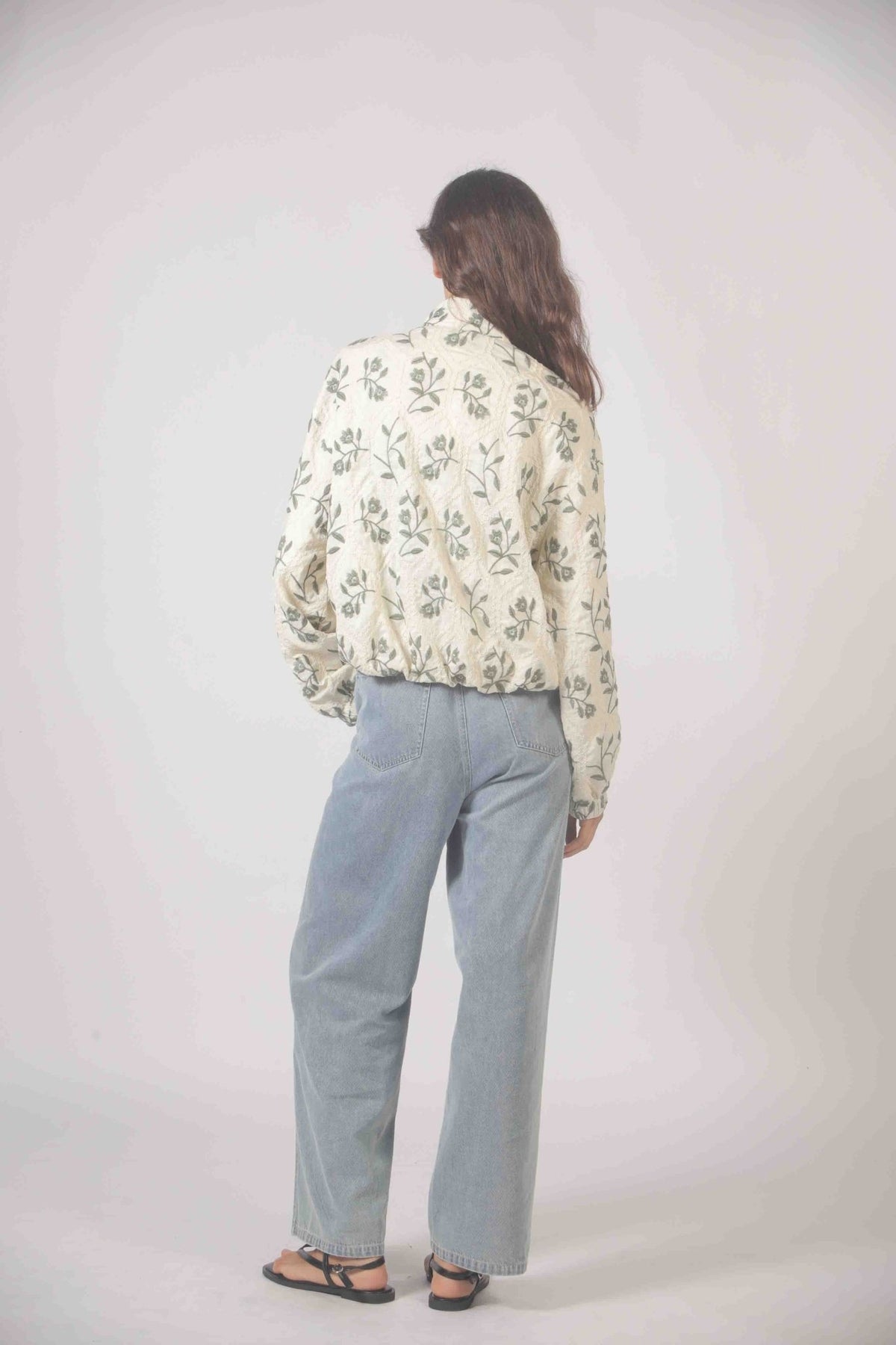 Floral Embroidery Jacket - Flea Boutiques