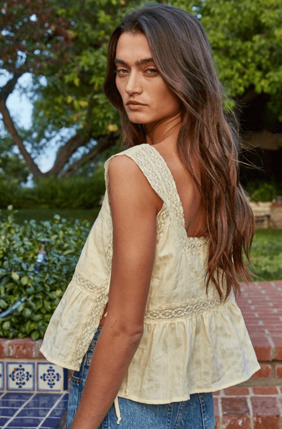 Floral Embroidery Top - Flea Boutiques