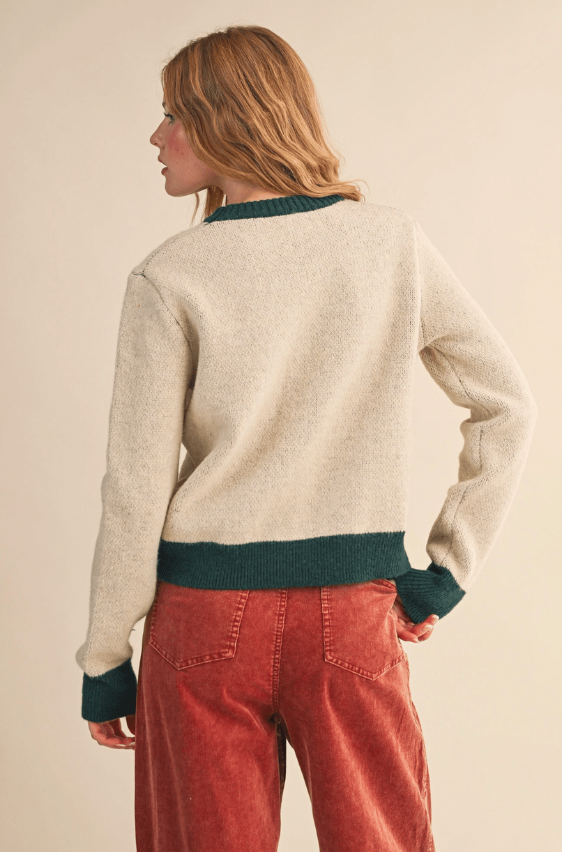 Floral Knit Sweater - Flea Boutiques