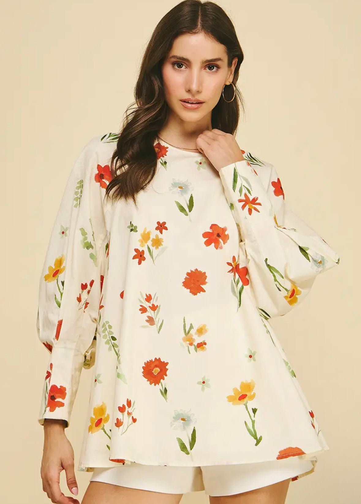 Floral Print Blouse - Flea Boutiques