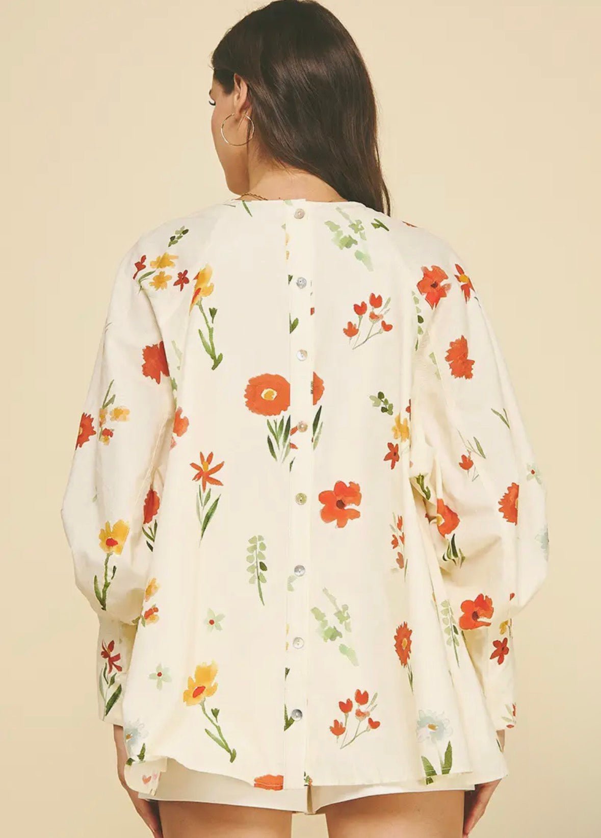 Floral Print Blouse - Flea Boutiques
