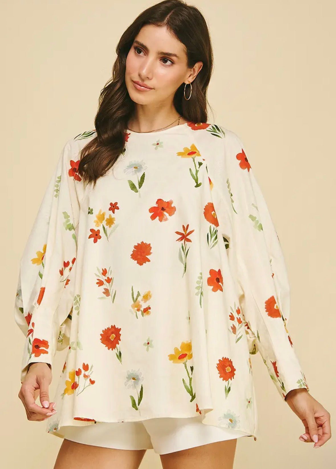 Floral Print Blouse - Flea Boutiques