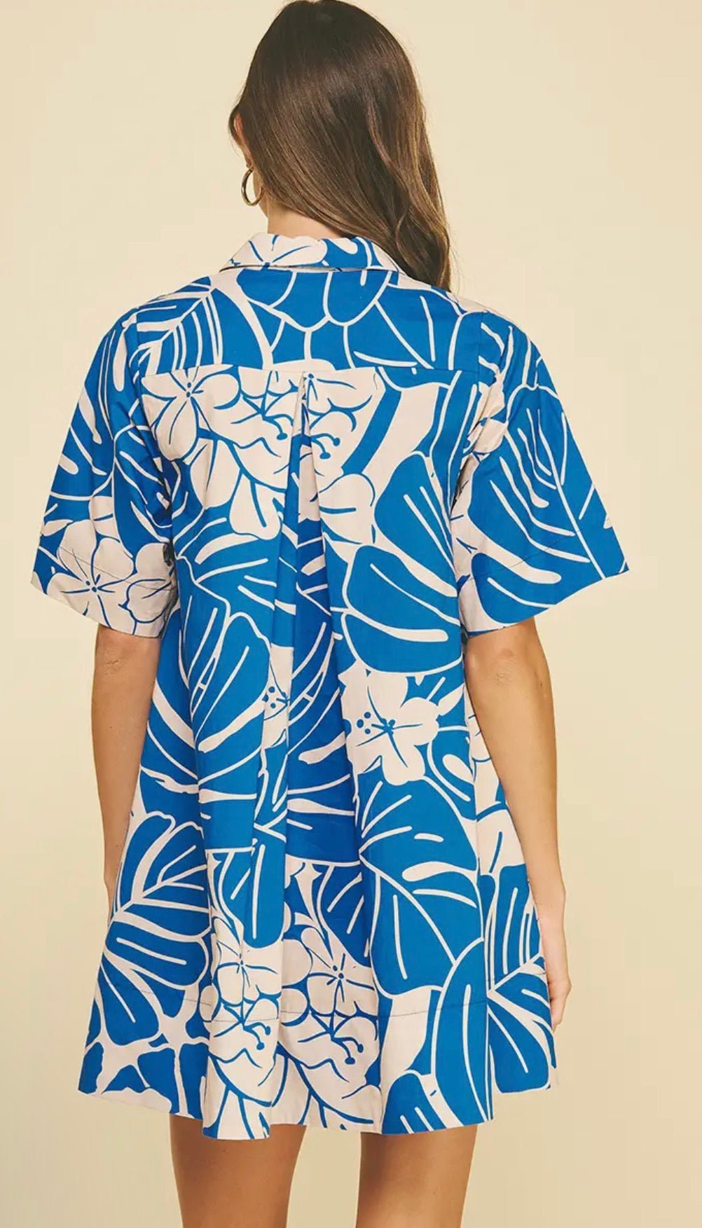 Floral Print Button Down Mini - Flea Boutiques