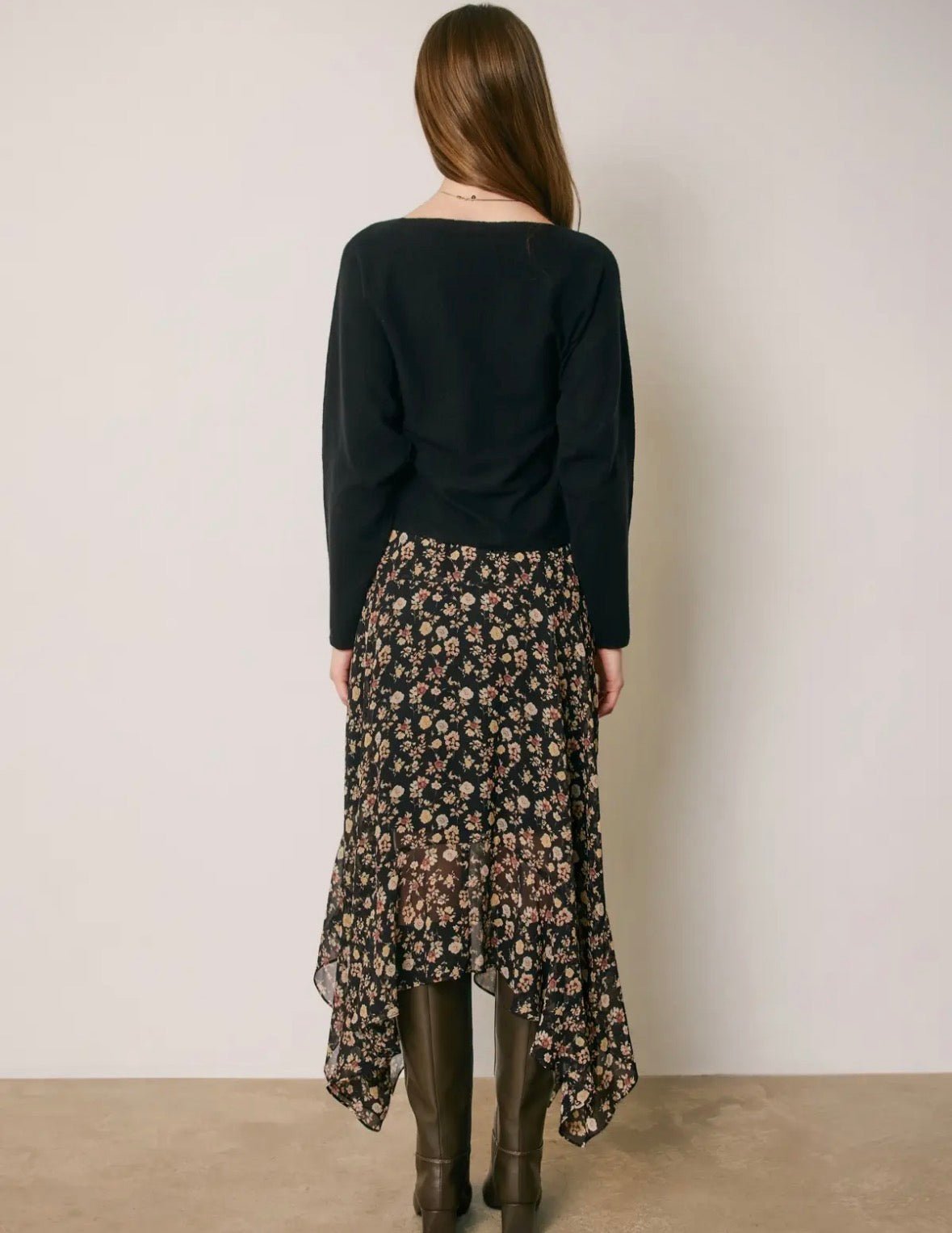Floral Ruffled Skirt - Flea Boutiques