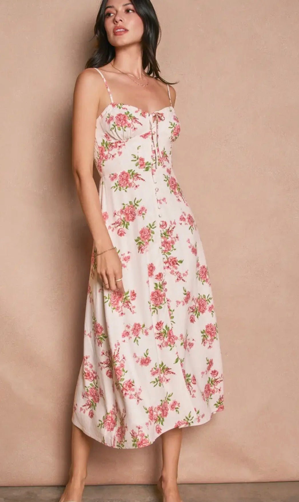 Floral Sweetheart Corset Dress - Flea Boutiques