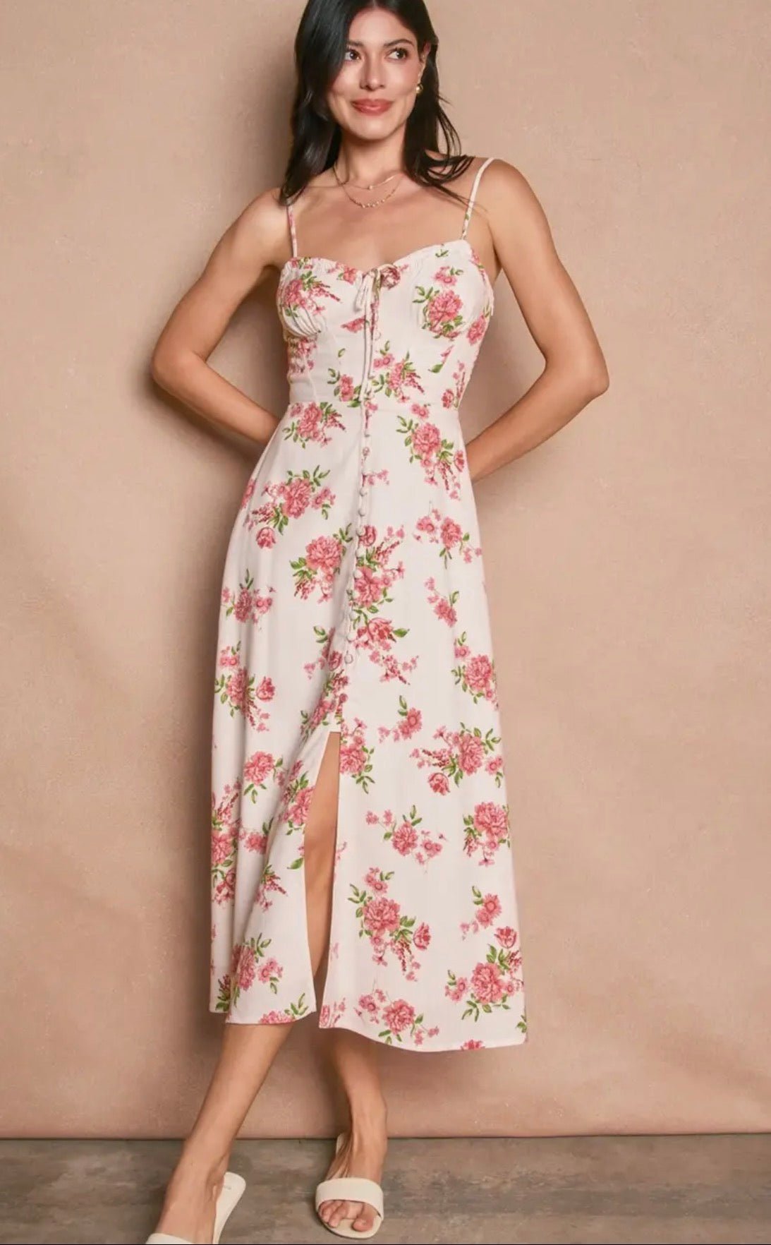 Floral Sweetheart Corset Dress - Flea Boutiques
