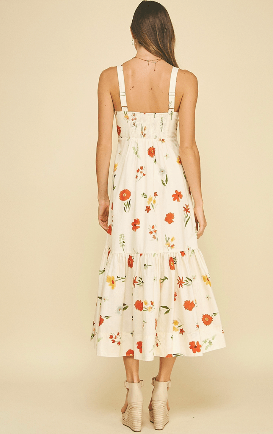 Floral Tiered Maxi Dress - Flea Boutiques