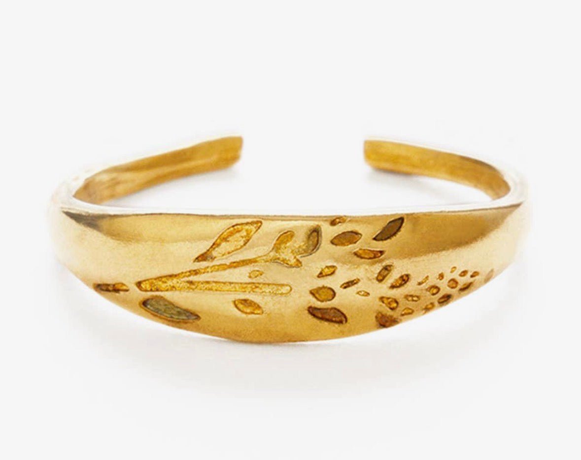 Flower Brass Ring - Flea Boutiques