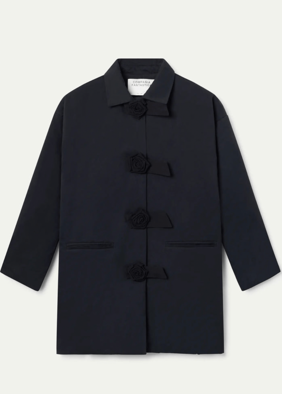 Flower Closure Coat - Flea Boutiques