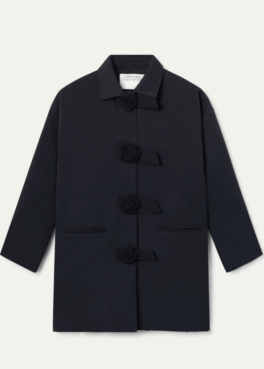 Flower Closure Coat - Flea Boutiques