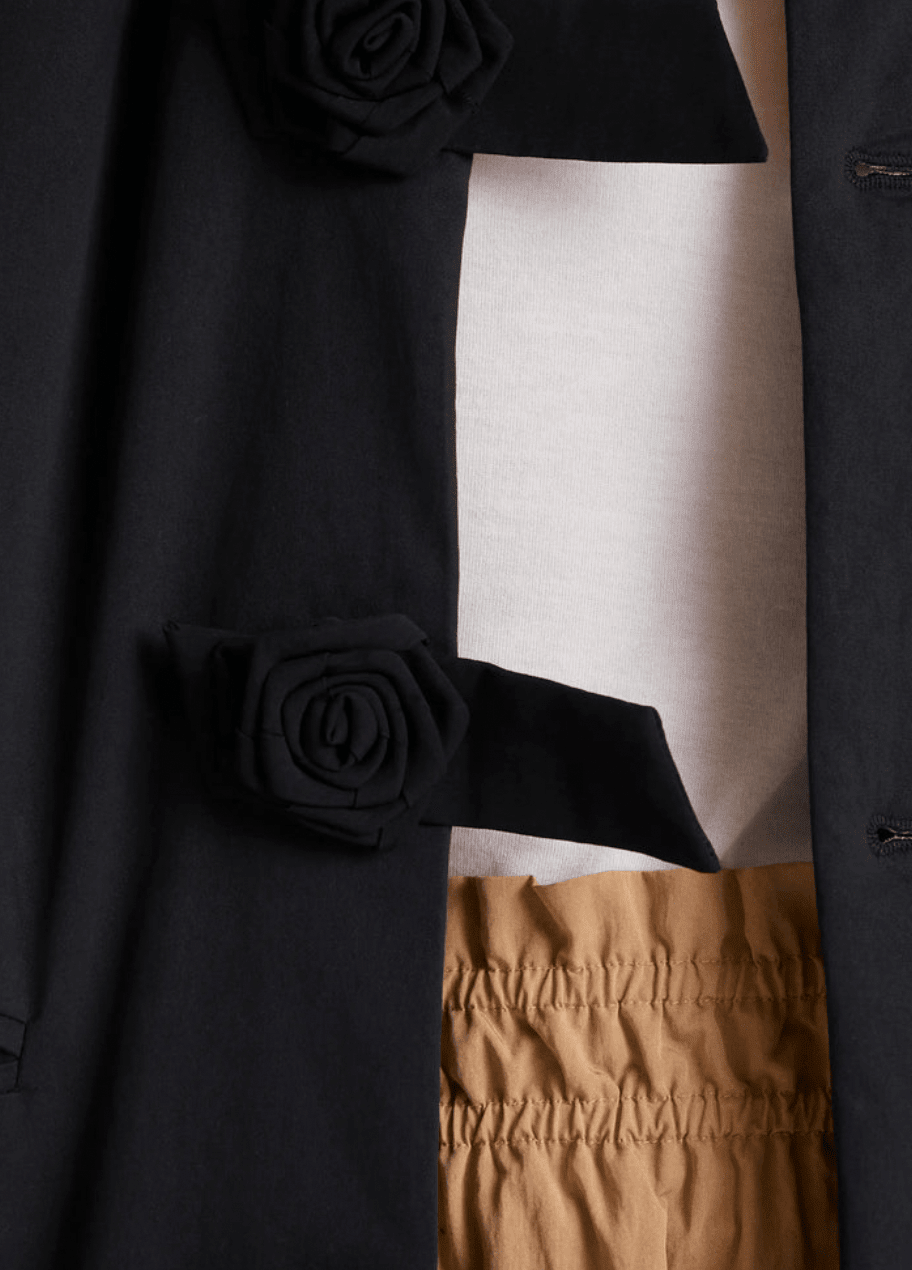 Flower Closure Coat - Flea Boutiques