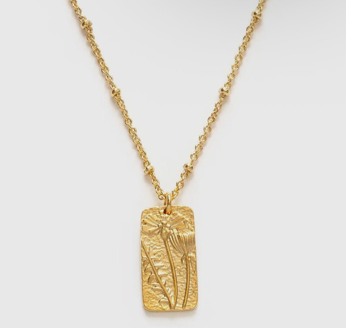Flower Medallion Necklace - Flea Boutiques