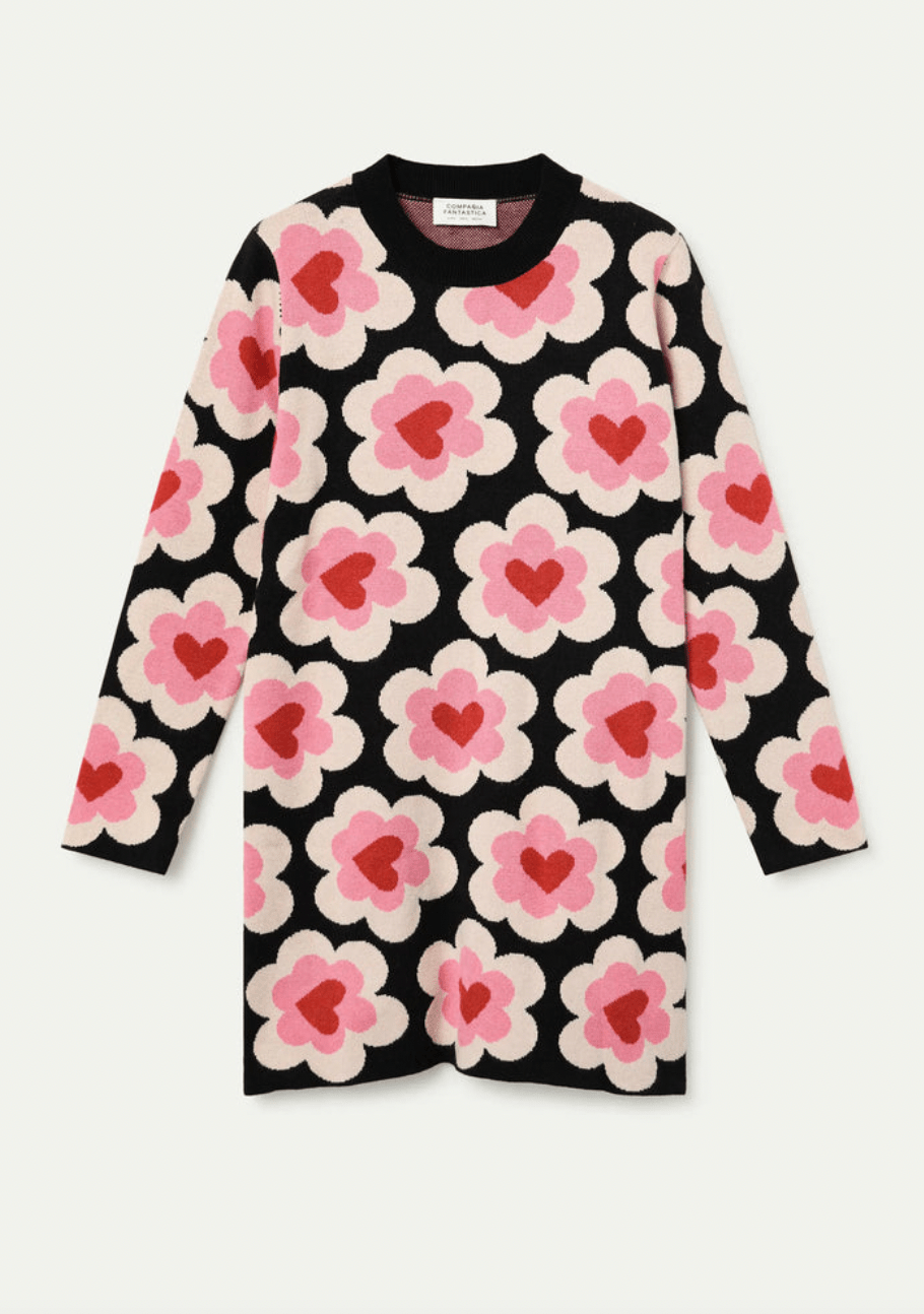 Flower Power Knit Dress - Flea Boutiques