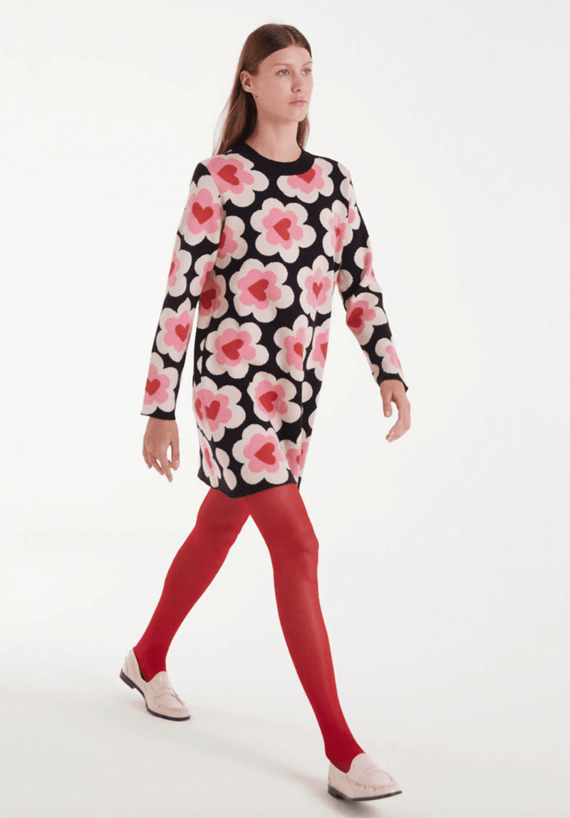 Flower Power Knit Dress - Flea Boutiques