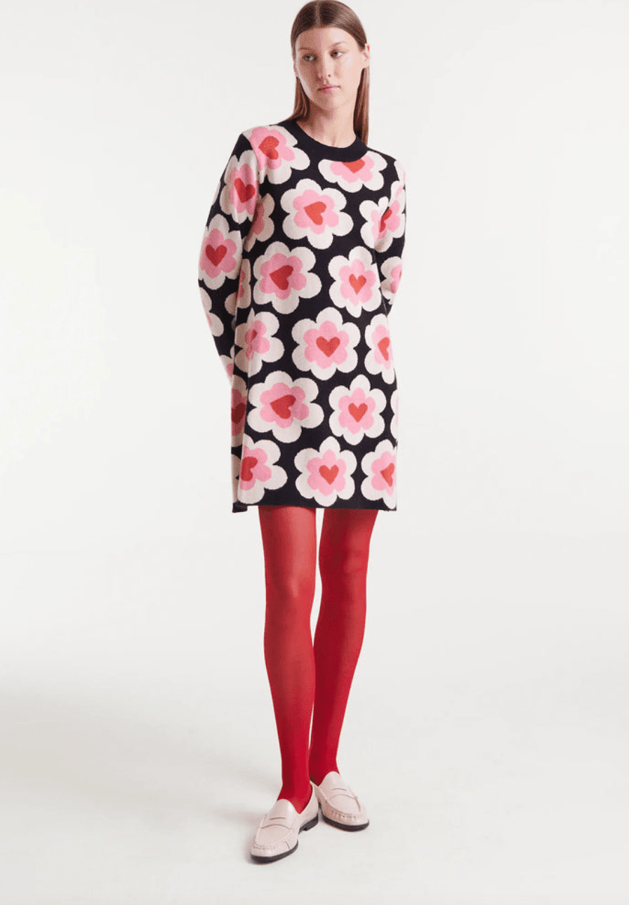 Flower Power Knit Dress - Flea Boutiques