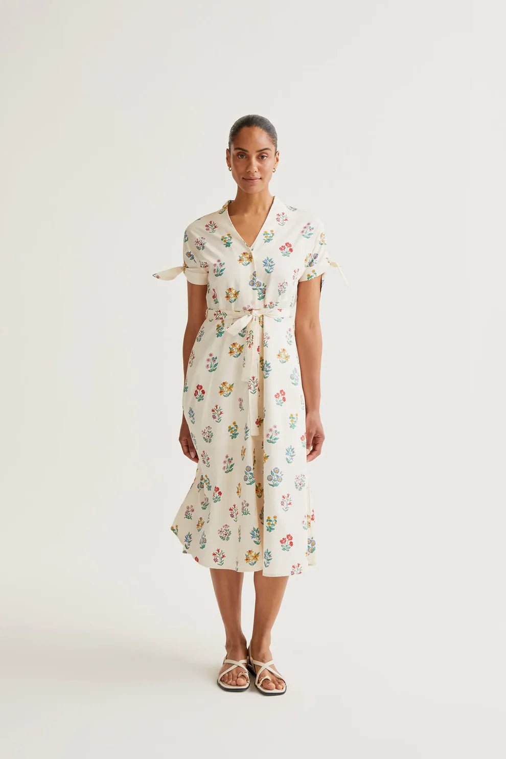 Flower Shirt Dress - Flea Boutiques