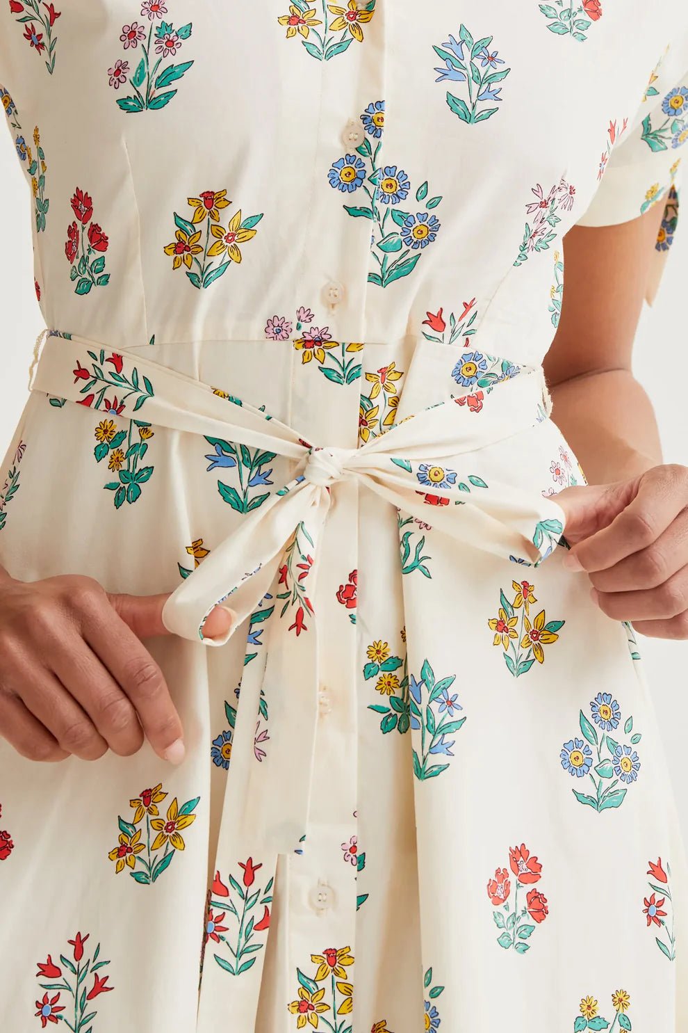 Flower Shirt Dress - Flea Boutiques