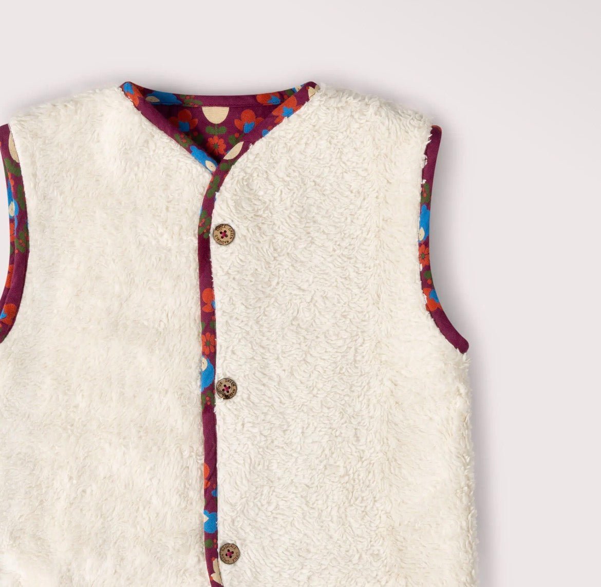 Folk Birds Sherpa Lined Reversible - Flea Boutiques