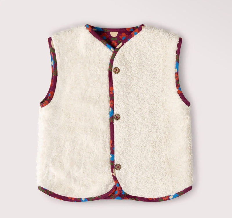 Folk Birds Sherpa Lined Reversible - Flea Boutiques