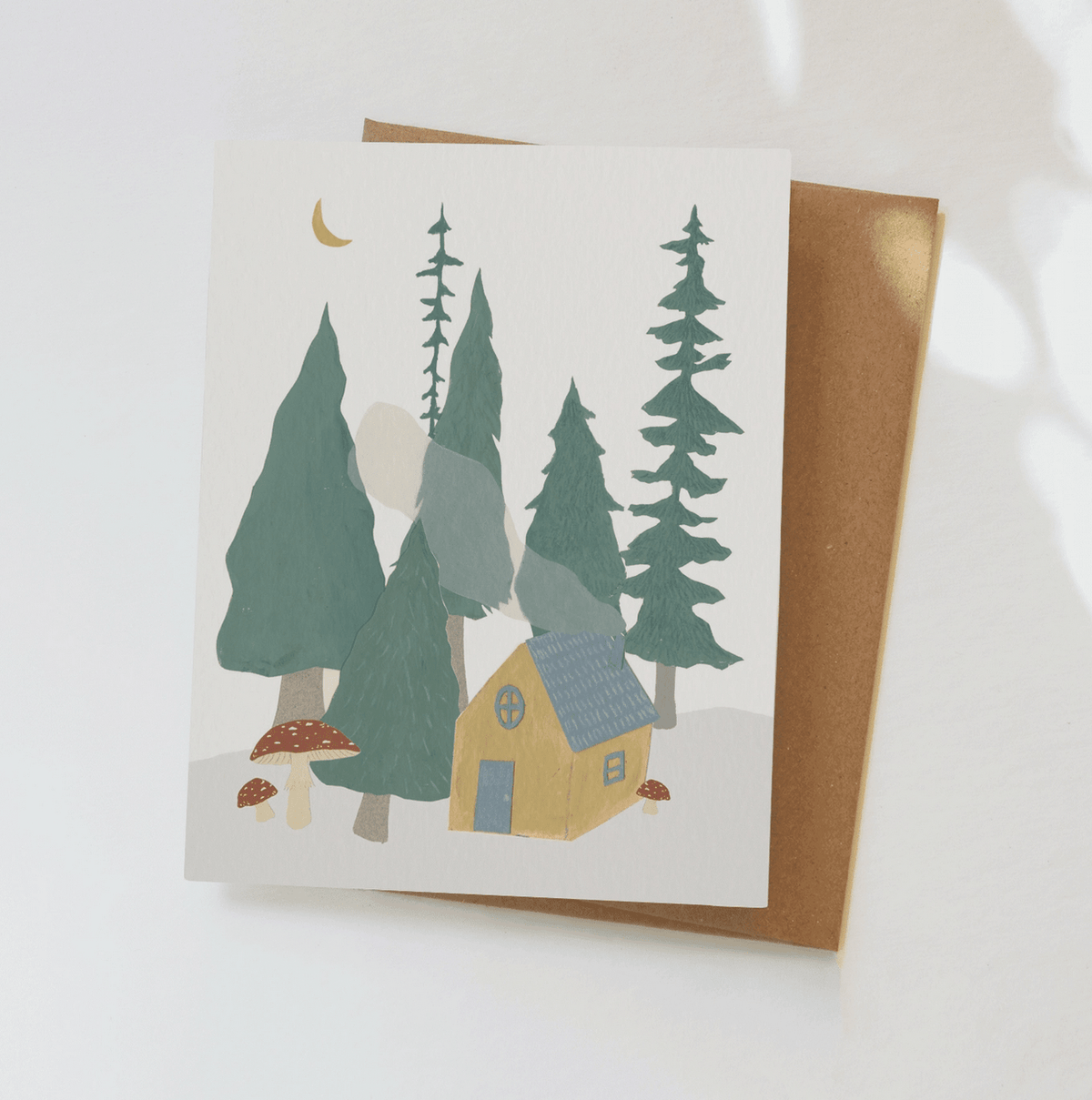 Forest Cottage Greeting Card - Flea Boutiques