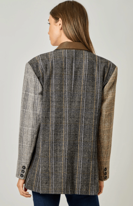 Freckled Herringbone Jacket - Flea Boutiques
