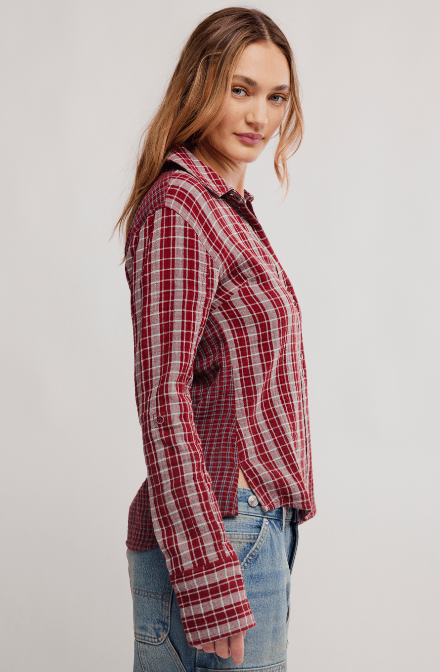 Free People Benny Slim YD Plaid - Flea Boutiques