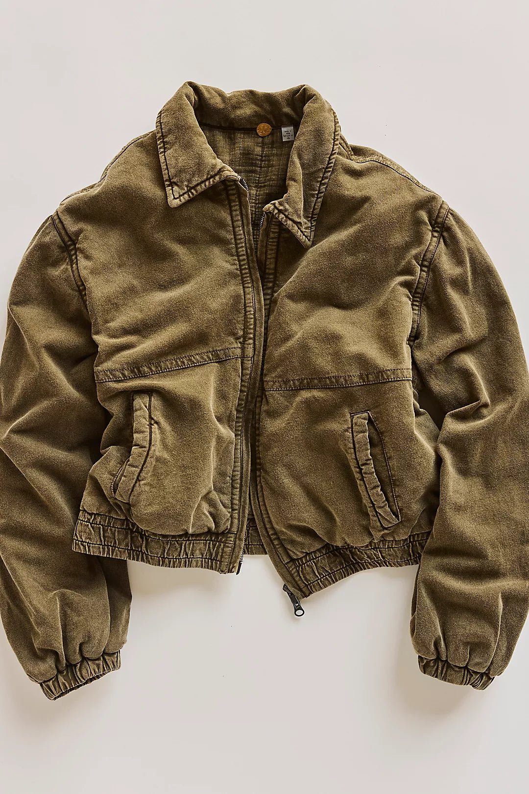 Free People Birdie Washed Jacket - Flea Boutiques