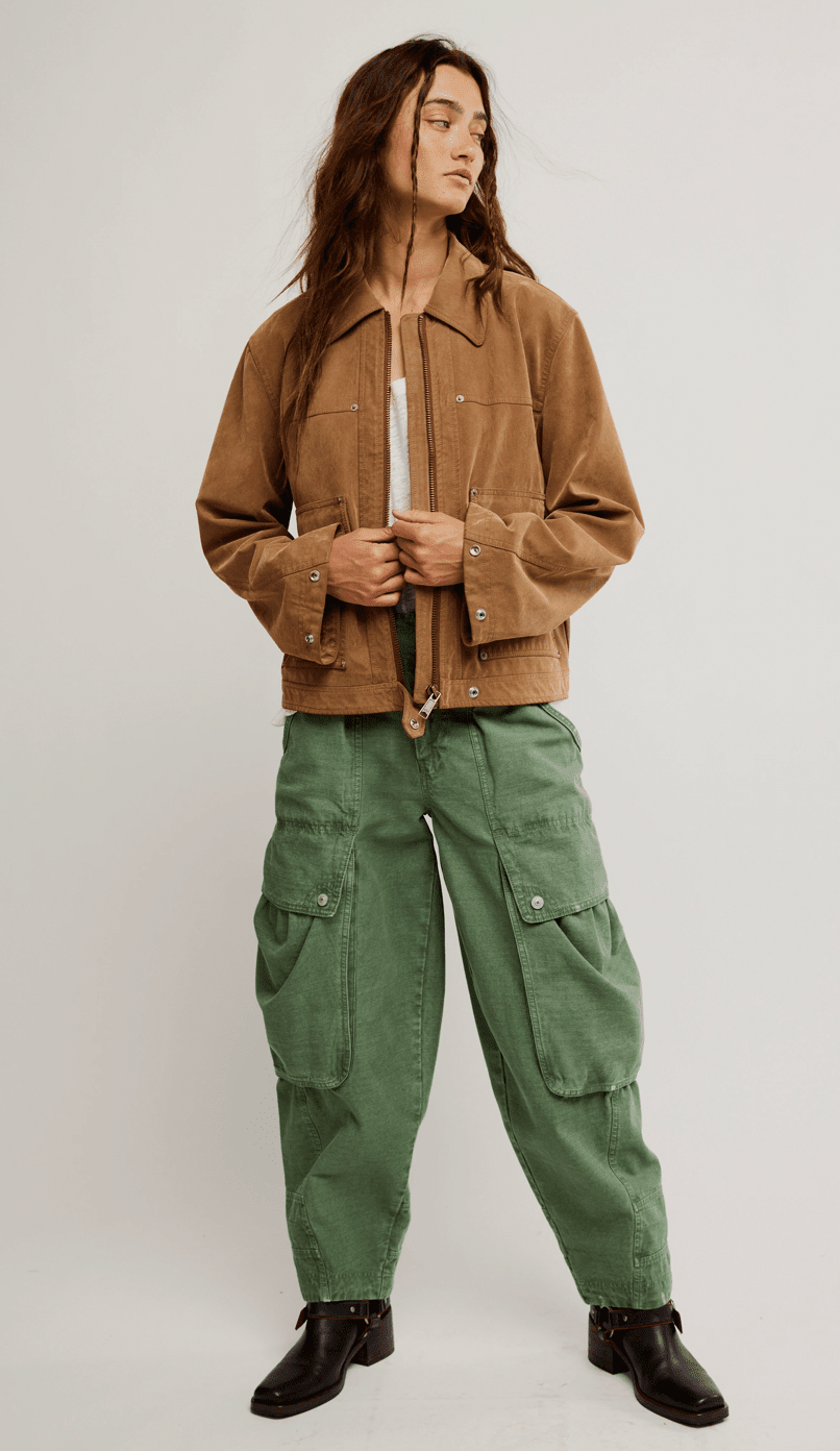 Free People Blair Vegan Suede Jacket - Flea Boutiques