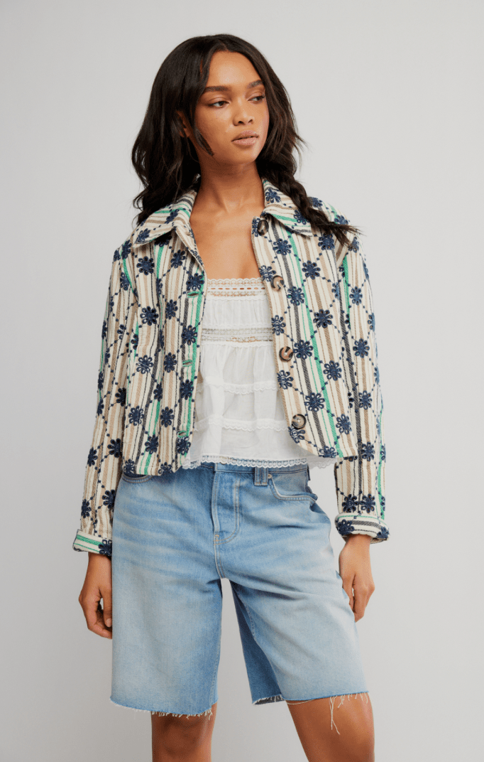 Free People Cassie Retro Mod Jacket