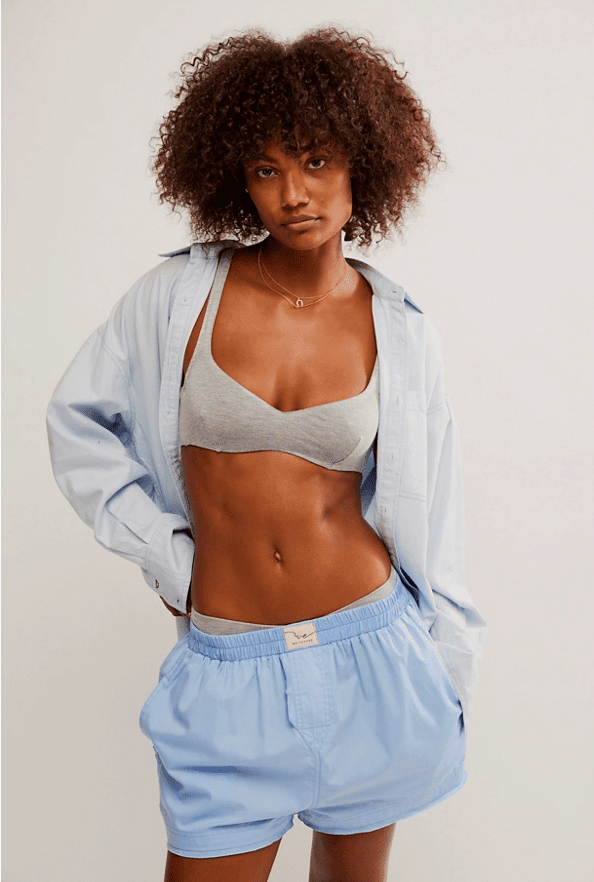 Free People Day To Day Solid Boxer - Flea Boutiques