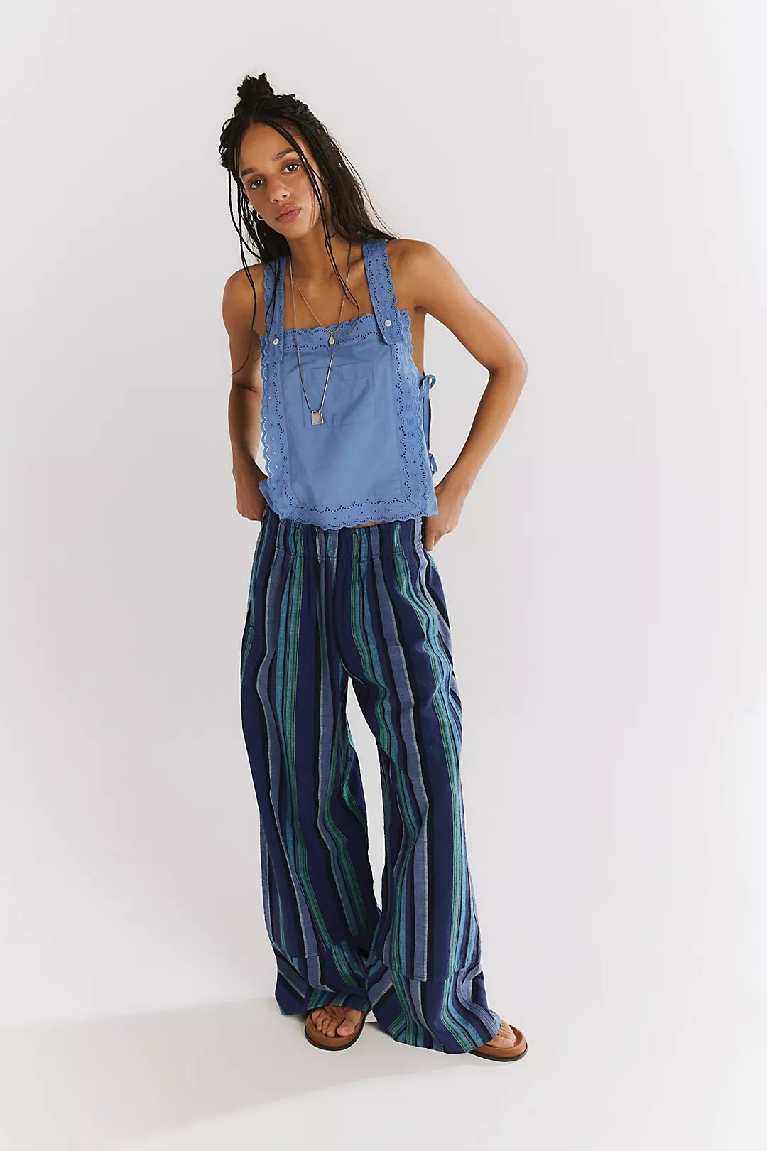 Free People Days End Linen Pant - Flea Boutiques