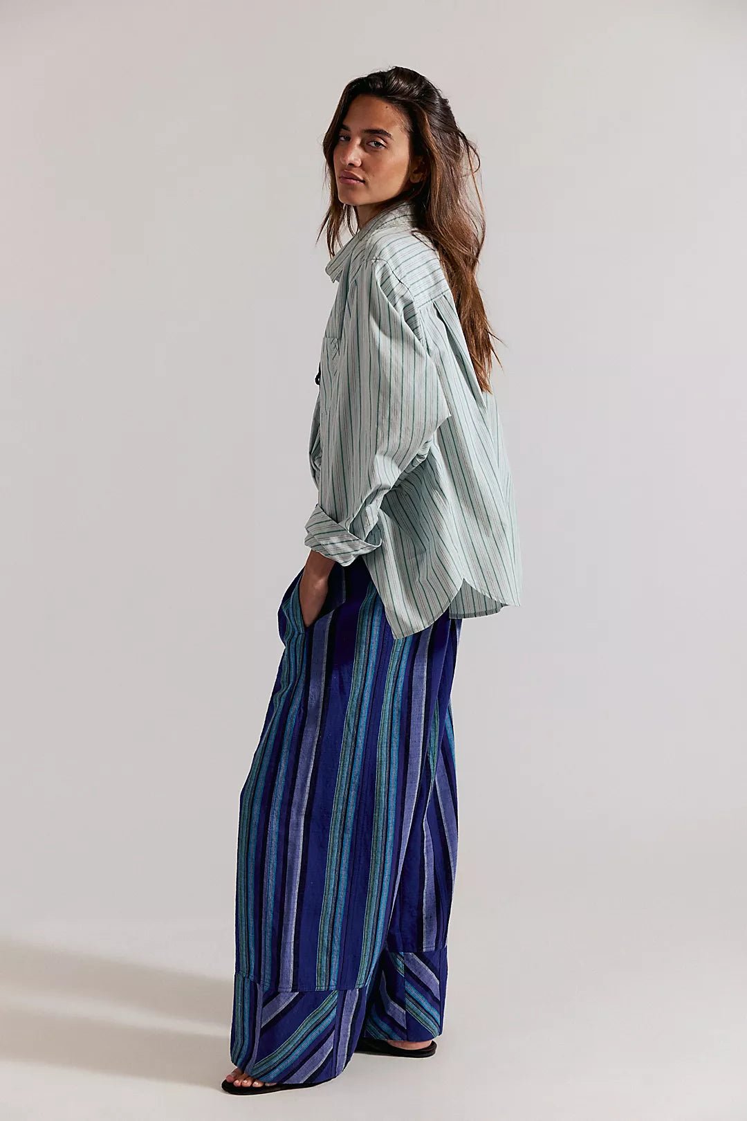 Free People Days End Linen Pant - Flea Boutiques