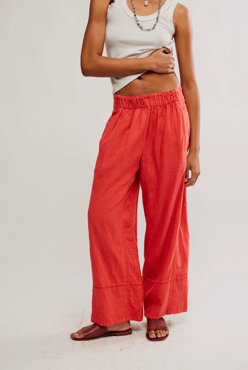 Free People Days End Linen Pull On - Flea Boutiques
