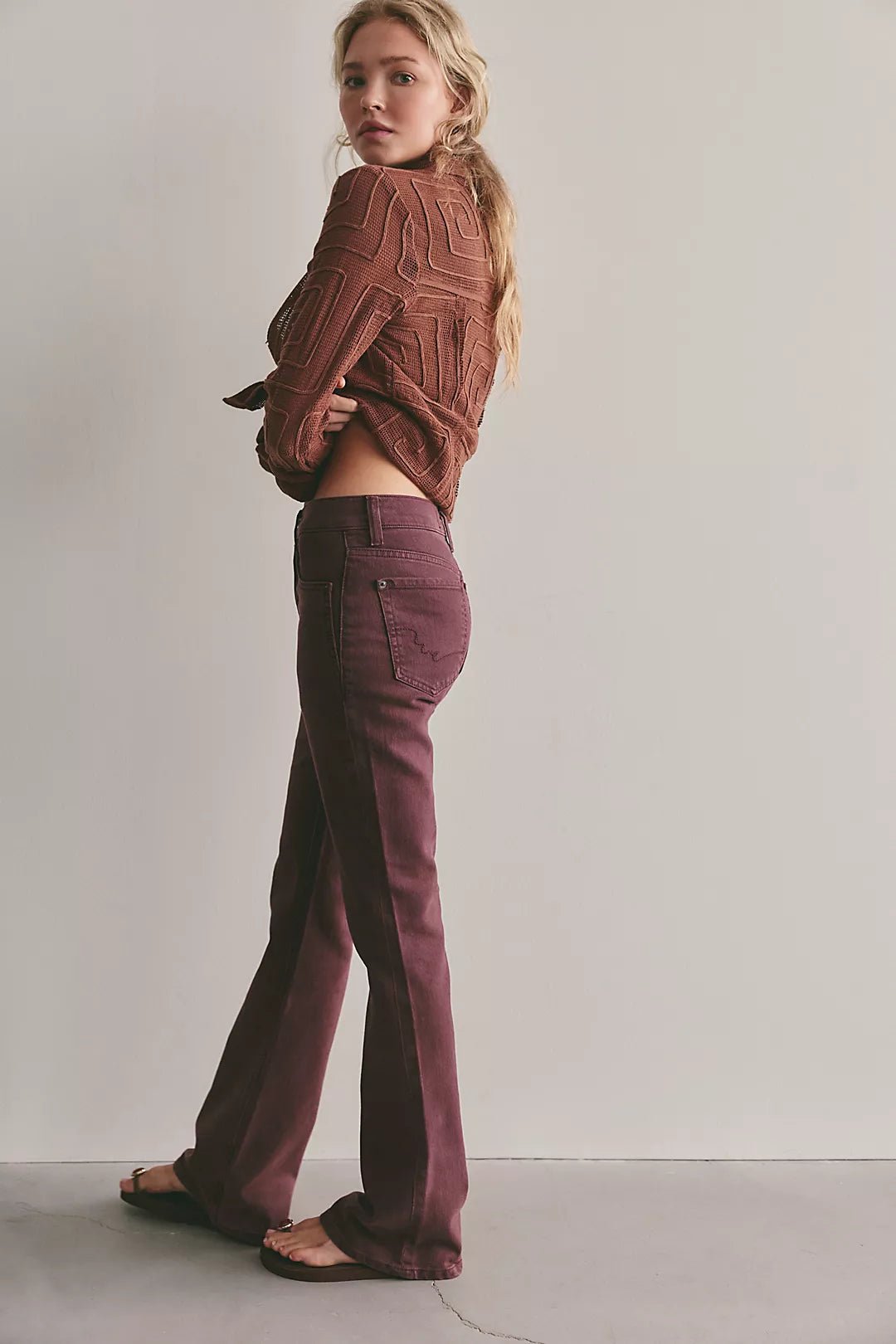 Free People Double Knot High Rise Straight - Flea Boutiques