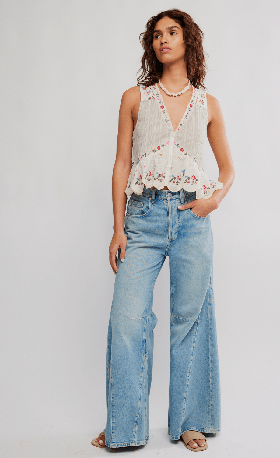 Free People Ellis Blouse - Flea Boutiques