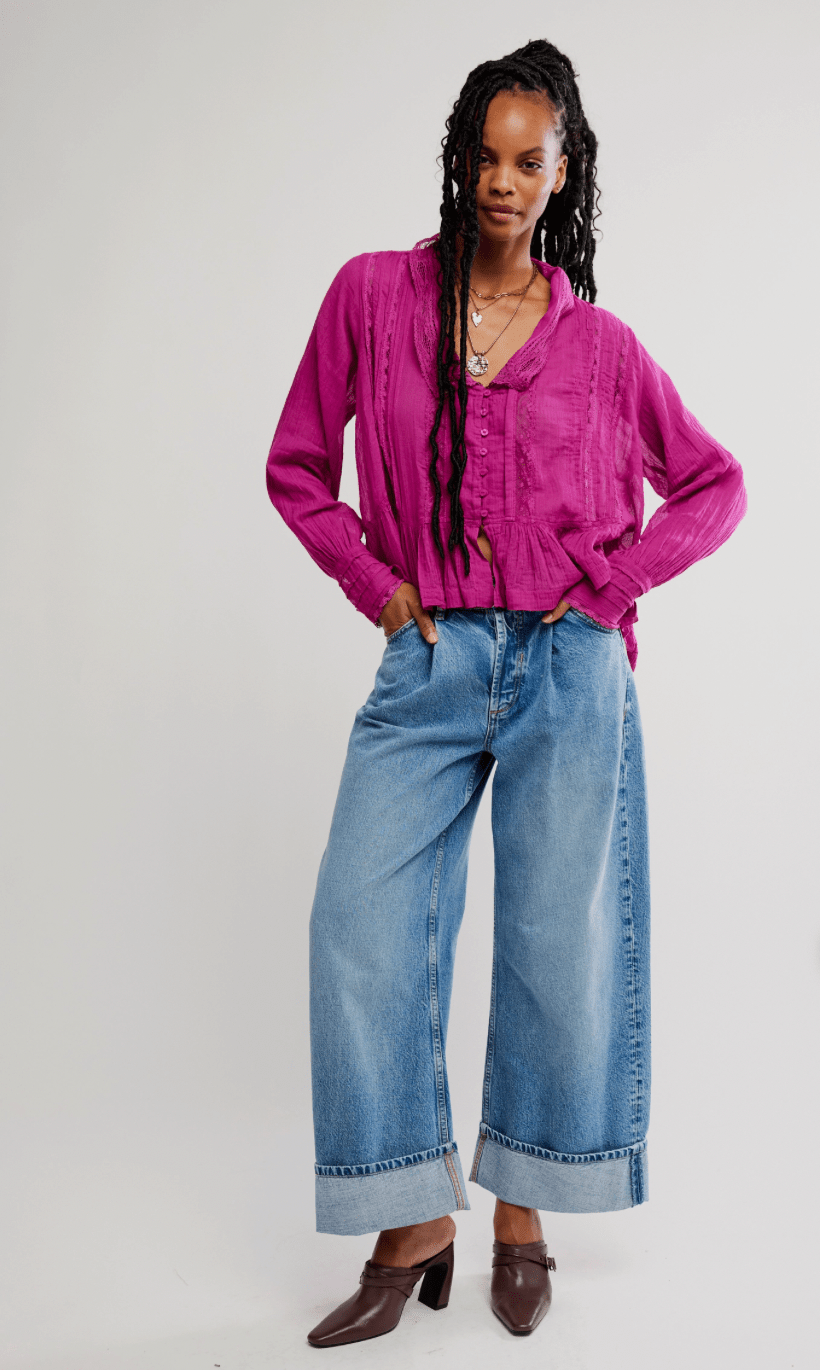 Free People Elodie Blouse - Flea Boutiques