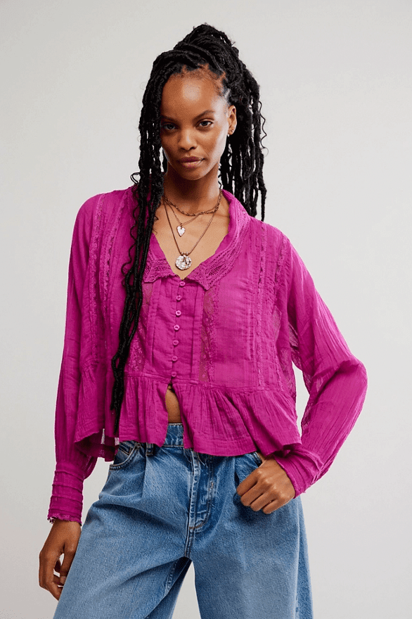 Free People Elodie Blouse - Flea Boutiques
