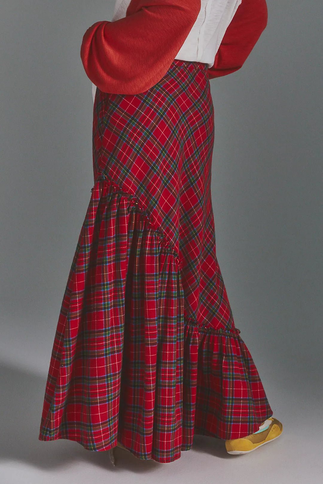 Free People Emberwood Plaid Maxi - Flea Boutiques